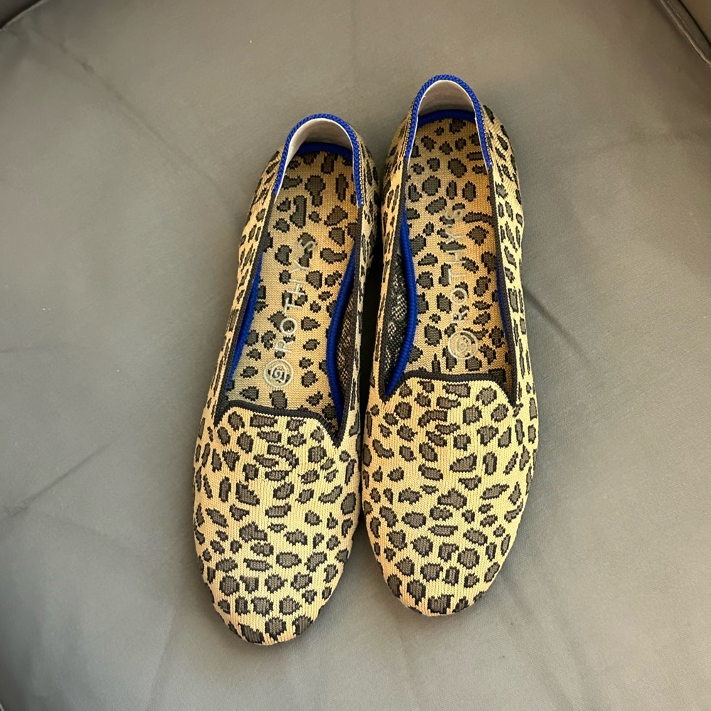 Rothys Leopard Loafers size 8.5